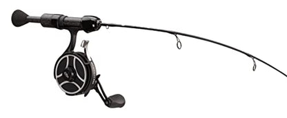 13 Fishing - The Snitch Pro/Freefall Ghost - Inline Ice Fishing Combos - Flex-Core Quick Action Tip - size: 23" w/ Flex-Core Quick Action Tip, style: Left Hand Retrieve