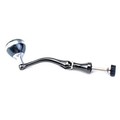 Crapyt Silver Fishing Reel Handle Knob Arm Grip Part Wheel Grasp Replacement Power Handle Spinning Crank Handle Rotary Knob Metal 1 PCS Tackle Wheel Ball Shake