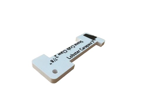 Crab & Shellfish Gauge – Blue Crab, Stone Crab, Lobster & Dungeness Measuring Tool – Recreational Fishing Size Gauge – Multiple Regulation Options - style: Alabama Crab & Lobster Gauge