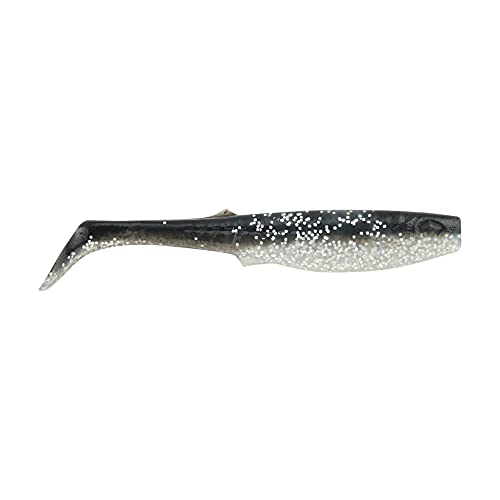 Berkley Gulp! Alive! Paddleshad Fishing Soft Bait - color: Black Silver, size: 5in - Pint 4x7
