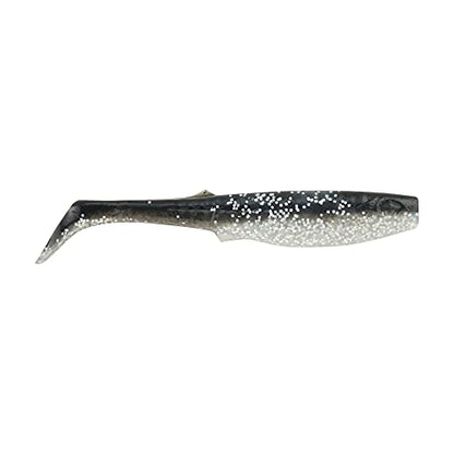 Berkley Gulp! Alive! Paddleshad Fishing Soft Bait - color: Black Silver, size: 5in - Pint 4x7