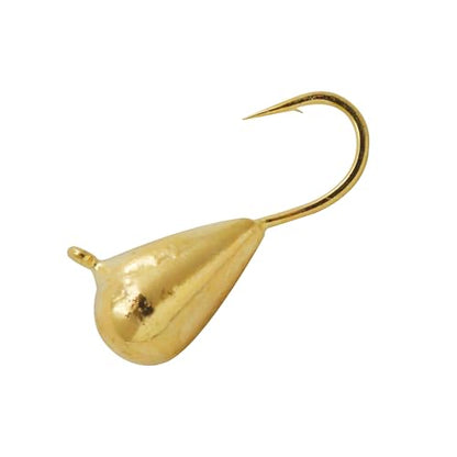 5 Pieces 3.0-6.0mm Teardrop Tungsten Ice Jig - color: MT02 Gold, size: TIJ02 4MM 5PCS