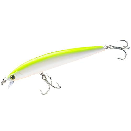 YO-Zuri Salt Lure HydroMinnow LC Floating 150mm/170mm Center of Gravity Transfer - color: Pearl Chartreuse, style: Modern