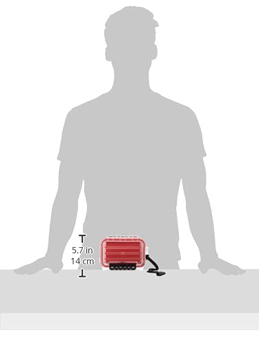 Plano Guide Series 3400 Style Polycarbonate Field Box Red/Clear, One Size - size: One Size