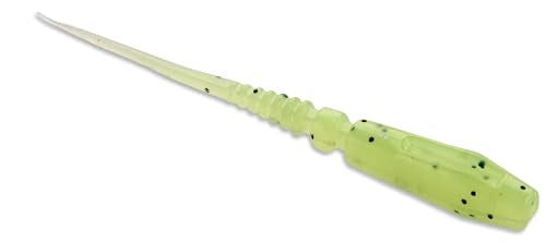 13 FISHING Jeffrey Panfish Plastics, Soft Fishing Lures for Crappie, Bluegill, Perch, and Sunfish, 6 Baits Per Pack - color: Radioactive Pickle