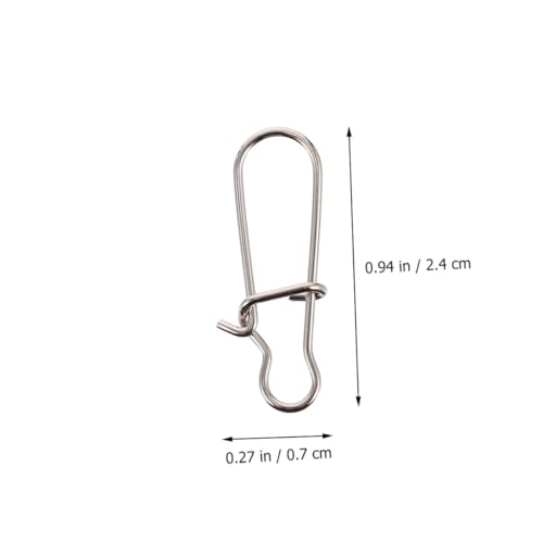 Fishing Buckle Sea Fishing Swivels Catfishing Holder Quick Feeder Fishing Bait Fishing Gadgets Sea - size: 2.4x0.7 cm