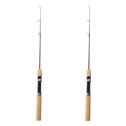 2Pcs LCE Fishing Rod, Fishing Rods Ice Fishing Rods Pen Pole Lures Fishing Tackle Spinning Casting Hard Rod Without Reel Useful and Practical Fishing Rod and Reel Combos Hunting and Fishing (75cm)