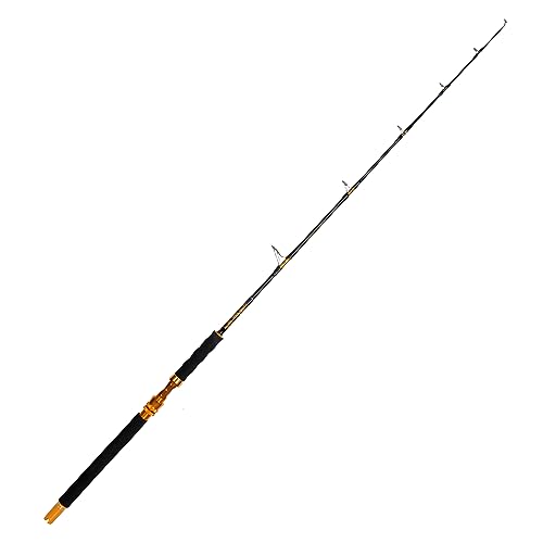 Fiblink Saltwater Jigging Spinning Rod 1-Piece Heavy Jig Fishing Rod (30-50 lb/50-80 lb/80-120 lb, 5 Feet 6 Inch) - style: 5'6" - 30-50lbs - 1pc