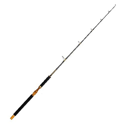 Fiblink Saltwater Jigging Spinning Rod 1-Piece Heavy Jig Fishing Rod (30-50 lb/50-80 lb/80-120 lb, 5 Feet 6 Inch) - style: 5'6" - 30-50lbs - 1pc