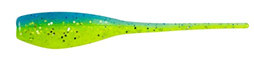 Bobby Garland Mo' Glo 2-Inch Baby Shad Glow-in-The-Dark Soft Plastic Fishing Lure, 18 per Pack - color: Screamer, size: 2"