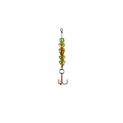 Lindy Wally Talker Ice Fishing Lure for Walleye - color: Green Yellow, size: 1/8 oz
