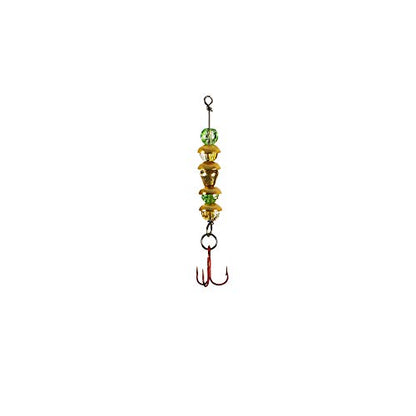 Lindy Wally Talker Ice Fishing Lure for Walleye - color: Green Yellow, size: 1/8 oz