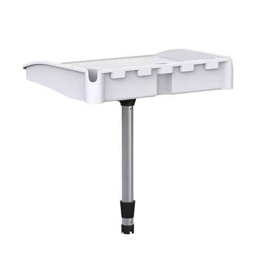 SEAFLO Bait Cutting Board Table (18.25” by 14.75” Surface) with Two Rod Holders, Fish Cleaning Fillet Station for Boat with Mount Plier Storage and Knife Slot with Built-In Measuring Ruler (Small) - size: Small (18.25” x 14.75”)