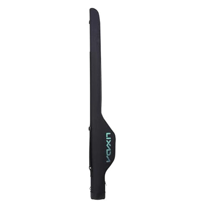 Lixada Fishing Rod Bag Hard Shell Bottom 51.2''/130cm Fishing Rod Travel Case Waterproof Fishing Tackle Storage Bag Fishing Pole Protective Pouch - color: Black