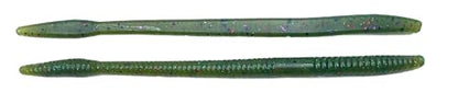 Phat Pak Baits - Slinky Worm Zoom Trick Worm Style Straight Tail Floating Worm Bass Fishing Lure 20ct 6.5" - color: Candy Grass