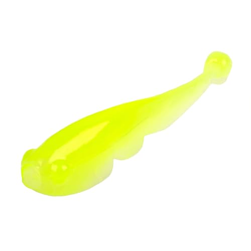 Strike King Mr. Crappie (MRCTZFRY-186) Teen-Zee Fry Fishing Lure, Compact Soft Plastic Grub, Minnow Profile, Ball Tail, 1 1/4-Inches, 15-Pack, Fridge White