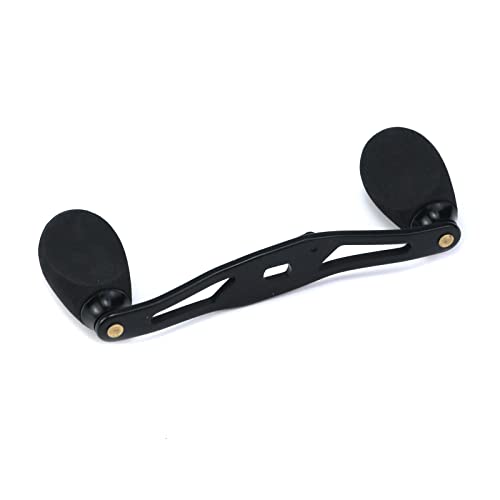 Fishing Reel Handle Fishing Baitcasting Reel Replacement Parts, with EVA Knob and Nut (Black) - color: Black