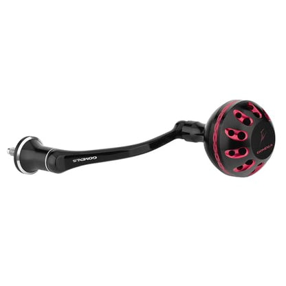 GOMEXUS Power Handle for Shimano Stradic FL FM Stella Vanford Vanquish Nasci Twinpower 1000-5000 Spinning Reel Replacement Crank - color: Black Red