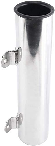 Amarine Made 4-Pack Boat Marine Fishing Stainless Steel Side Mounted Transom Mounted Rod Holders with Weld Brackets
