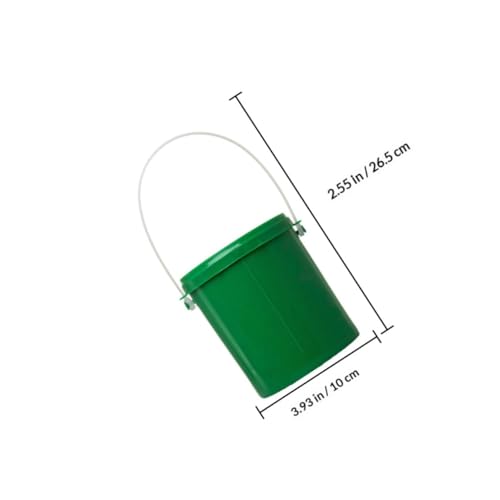 2pcs Fishing Bait Bucket Set, Plastic Live Earthworm Lures Container, Portable Worm Holder for Outdoor Fishing Tackle and Bait Storage