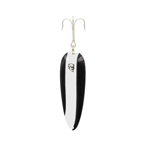 Dardevle Dardevlet Copper Back 3/4 oz Fishing Spoons - color: Black/White Stripe