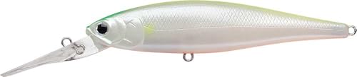 LUCKY CRAFT Pointer 100DD-S, Saltwater Surf Fishing Lures, Jerkbait, Halibut, Surf Perch, Calico Bass, White Seabass, Striped Bass, Sinking, Fishing Gear - color: 353 Lemonade Ayu