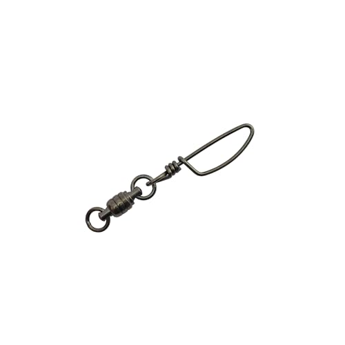 American Fishing Wire Stainless Steel Ball Bearing Snap Swivels with Double Welded Rings - size: 10 pc, #1, 70 lb test, style: 10 Piece