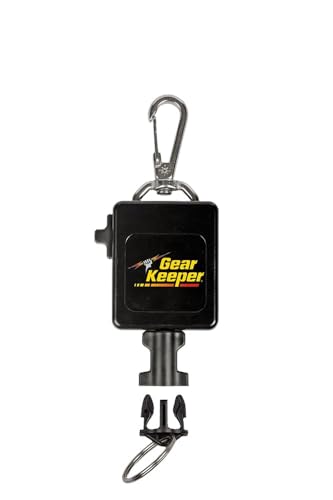 Gear Keeper Scuba Dive Light & Underwater Camera Retractor - Retractable Tether to Keep Scuba Gear Secure & Accessible - Snap Clip Mount & QC-II Split Ring - Scuba Diving Accessories - Made in USA - size: Large, style: Stainless Snap Clip