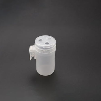 Fishing Pole Feeder Cup with Clip for Bait Delivery Plastic Pellet Pot Accessory for Carp Pole Fishing Fits Tip End to Feed Directly Over Float and Hook(S) - size: S