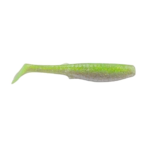 Berkley Gulp! Saltwater Paddleshad Fishing Soft Bait - color: Key Lime Chrome, size: 4"