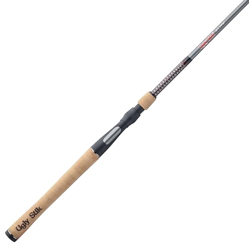Ugly Stik Elite Spinning Fishing Rod - size: 7' - Medium - 2pc, style: New Model