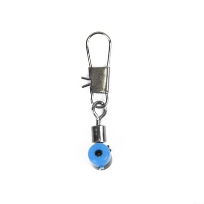 Plastic Hard Swivel with Interlock Snap, Large 2# Red Medium 4# Yellow Small 6# Blue, Copper Alloy Fishing Tackle for Freshwater Saltwater, 100 Pieces per Box