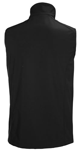 Helly-Hansen Paramount Softshell Vest - Men's Fleece Lined, Breathable, Water & Wind Resistant, Lightweight Hiking Outerwear - color: 990 Black, size: X-Large
