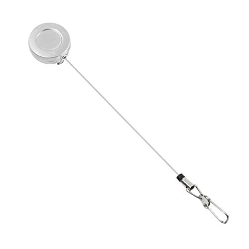 Menolana 8 Silver Retractor Fishing Zinger Clip Keeper Gear Stainless Steel