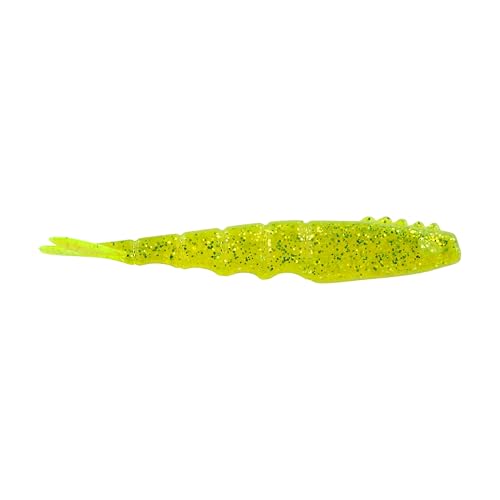 Berkley Berkley PowerBait Saltwater Bonga Shrimp - color: Chartreuse Silver Flash