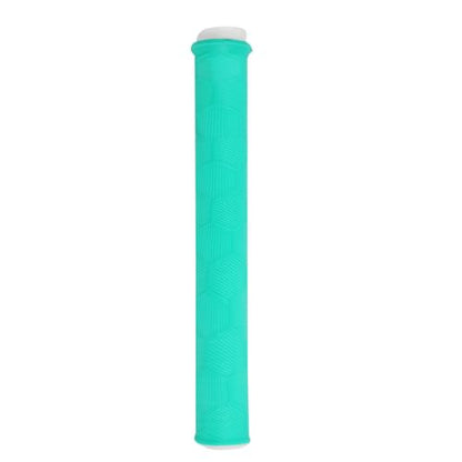 Fishing Rod Handle Cover, Silicone Fishing Pole Tube Sleeve with Non-Slip Design for 13mm-37mm Handle - color: Blue Green