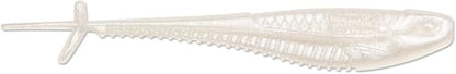 CrushCity Mooch Minnow Soft Plastic Minnow Bait, Natural Profile for Drop Shot, Jig Head & Multi-Species Fishing - color: Pearl White, size: 4-1/2"