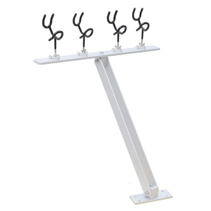 4 Head Fishing Rod Holder, 360° Adjustable Fishing Rod Holder Aluminum PVC Coated Boat Fishing Holder