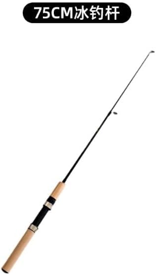 Ice Fishing Rod Reel Combo, 30 in Fiberglass Rod, EVA Handle, Ultra-Light, Without Reel, Useful and Practical Fishing Rod and Reel Combos Hunting and Fishing ﻿