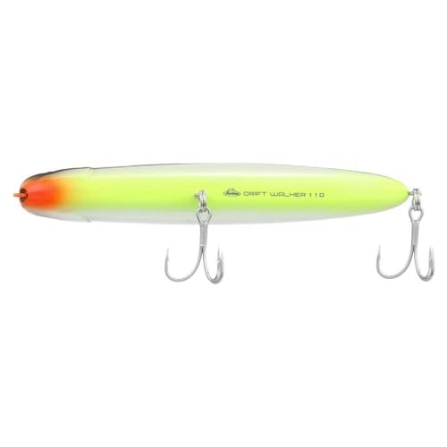 Berkley Berkley Drift Walker Saltwater - color: Chrome/Chartreuse, size: 4 3/10in - 1/2 oz