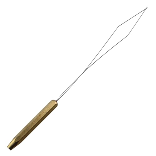 Fly Fishing Lure Making Kit Threader Hair Hook Tying Tool Copper Threader Fly Tying Winding Needle