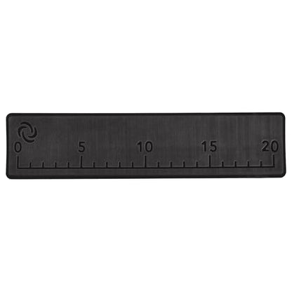 20" EVA Foam Fish Ruler with Peel & Stick Backing for Boats, Kayaks, Coolers, or Personal watercraft, Easy to Read 6mm Thick, Milled Fish Measuring Board (Charcoal) - color: Charcoal