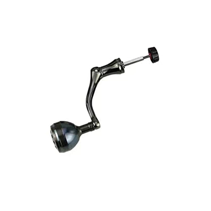 TEQIN Fishing Spinning Reel Handle, Lightweight Metal Single Rocker Arm, Reel Replacement Power Handle Grip, DIY Spinning Reel Handle Grip Modification Brown Small - color: Brown Small