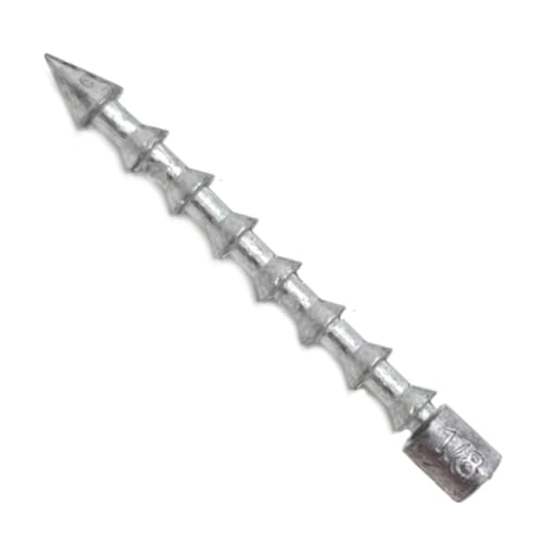 Reaction Tackle Nail Weights for Bass Fishing - Insert Pencil Sinkers for Wacky Rig, Neko Rig and Soft Plastic Lures - Freshwater and Saltwater - 25-Pack - size: 1/8 Oz (25 Piece)