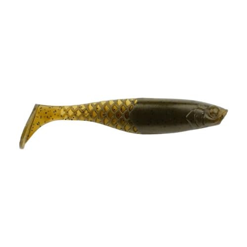 Berkley PowerBait Paddlin' PowerStinger Fishing Soft Bait - color: Green Pumpkin, size: 3 1/2"