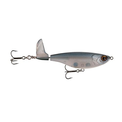 6th Sense – The Scramble Bass Fishing Topwater Fishing Lure with Rotating Tail - color: Ghost Smoke, size: 126mm