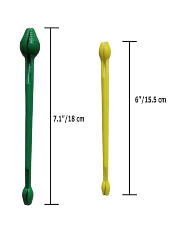 Toasis Plastic Fishing Hook Disgorger 2pcs Fish Hook Remover Tools - color: Green & Yellow