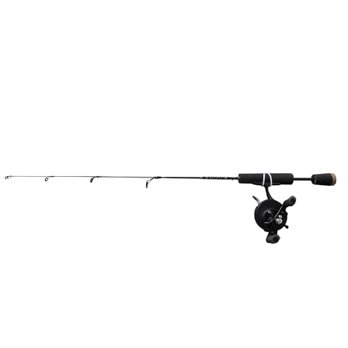 Nordic Legend Carbon Fiber Construction Ice Fishing Rod and Reel Combo with Stainless Steel Guide Loops, 26”/28”/30”/32”/36” Sensitive Ice Fishing Pole Ice Fishing Gear for Ice Fishing - size: 26'' Ice Fishing Reel&Rod