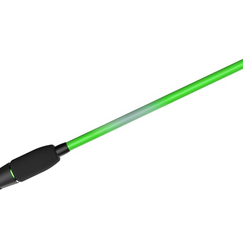 Hotcast Fiberglass Casting Rod, 6-Foot 6-Inch, 2-Piece, Medium Power, Green, Fishing Pole
