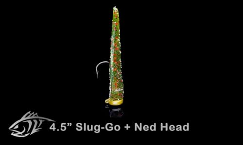 Lunker City Fishing Ned Head Ned Rig Jig Heads Weighted UltraPoint 2/0 3/0 Hook 1/16oz 1/8oz 3/16oz 1/4oz 3/8oz 1/2oz Finesse Fishing LunkerGrip for Soft Plastic Bass Lures, Made in The USA - color: Chartreuse, size: 3/16oz